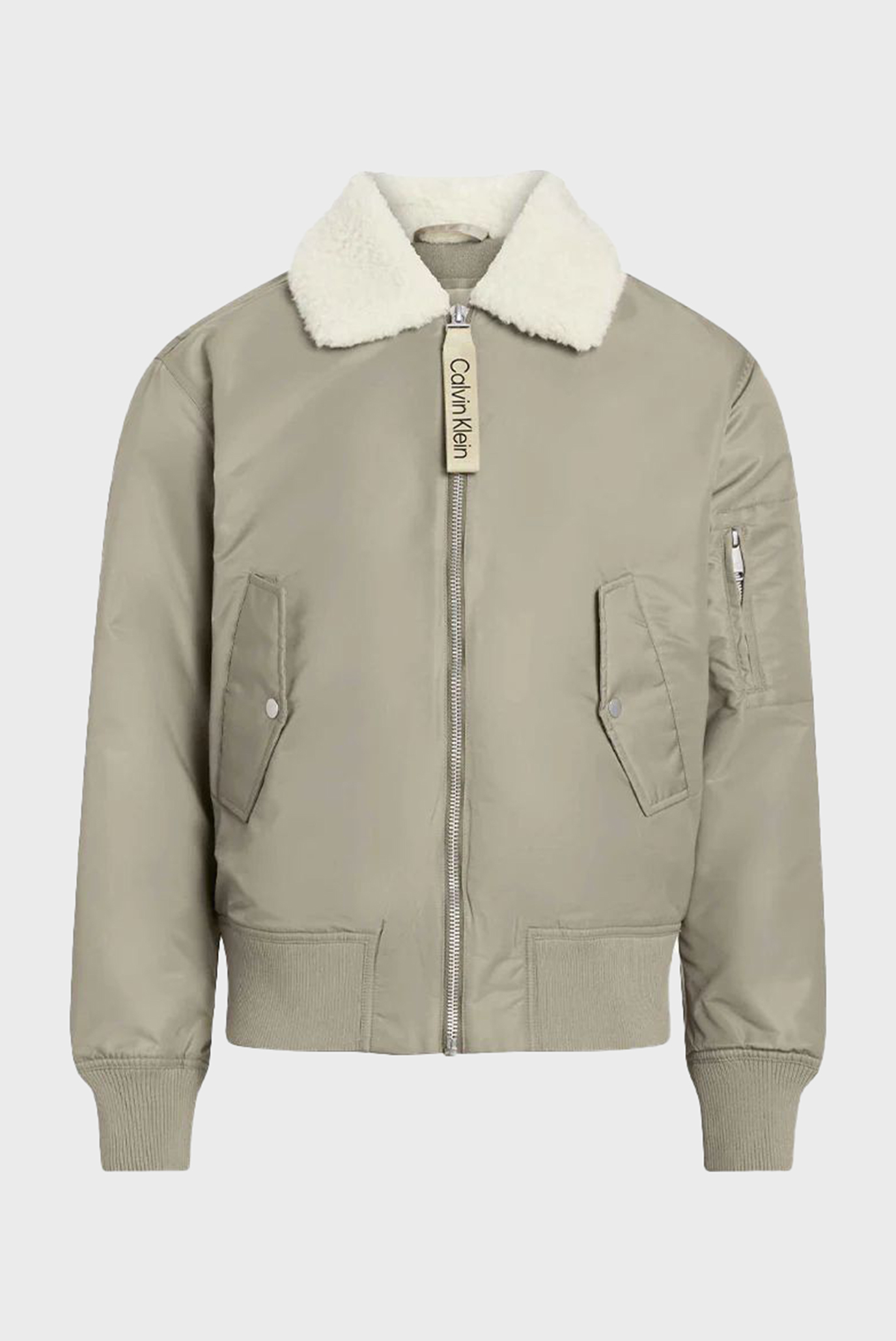 Мужская оливковая куртка AVIATOR SHERPA JACKET 1