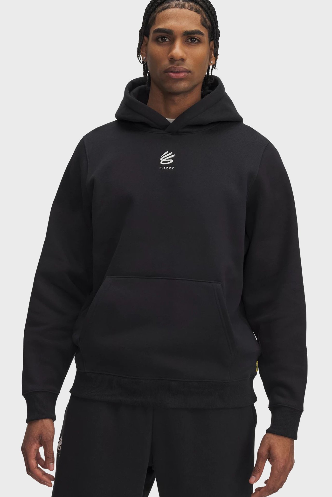 Мужское черное худи Curry Splash Hoodie Черный L Under Armour 1387096-002 Мужское черное худи Curry Splash Hoodie Черный L Under Armour 1387096-002