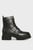 Женские черные кожаные ботинки Solange