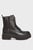 Женские черные кожаные ботинки KAFEY PFM HGH ZIP