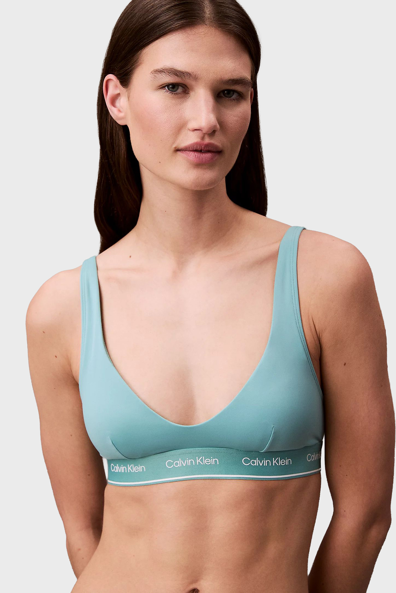 Женский мятный лиф от купальника LONGLINE TRIANGLE Ментоловый XL Calvin Klein KW0KW02839 Женский мятный лиф от купальника LONGLINE TRIANGLE Ментоловый XL Calvin Klein KW0KW02839