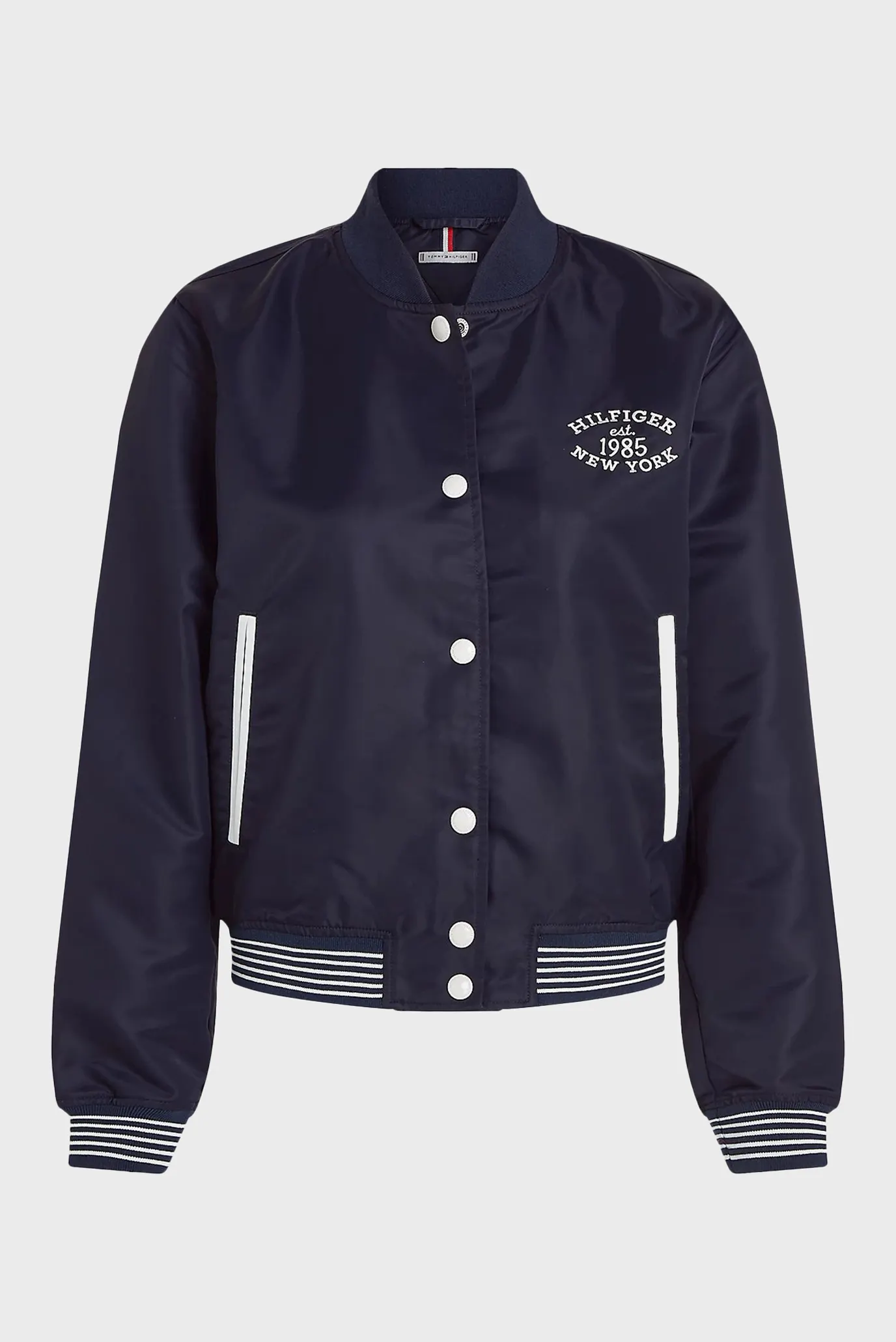 Женский темно-синий бомбер NON-PADDED VARSITY BOMBER JACKET 5