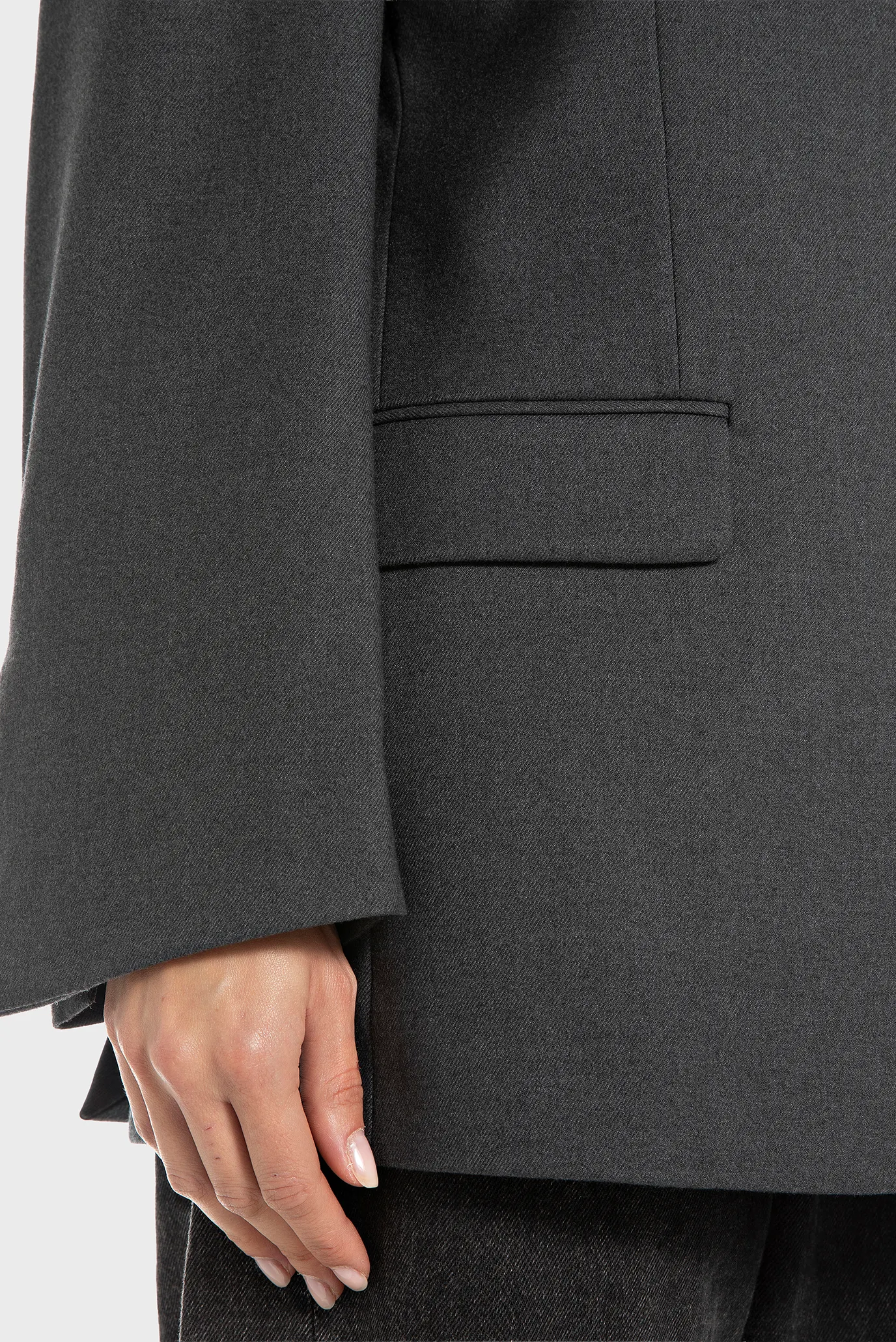 Женский темно-серый жакет 4