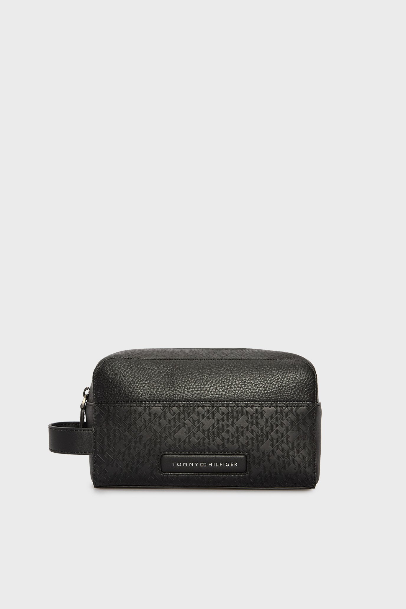 Чоловічий чорний несесер TH MONOGRAM WASHBAG 1