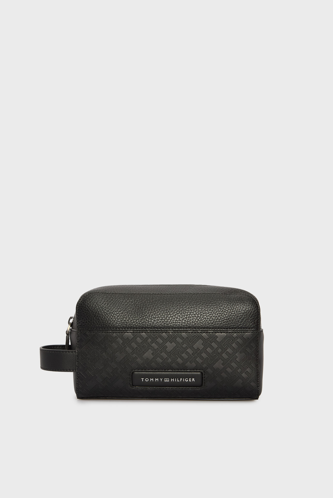 Мужской черный несессер TH MONOGRAM WASHBAG 1