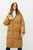 Женский горчичный пуховик NYLON DOWN PUFFER MAXI COAT