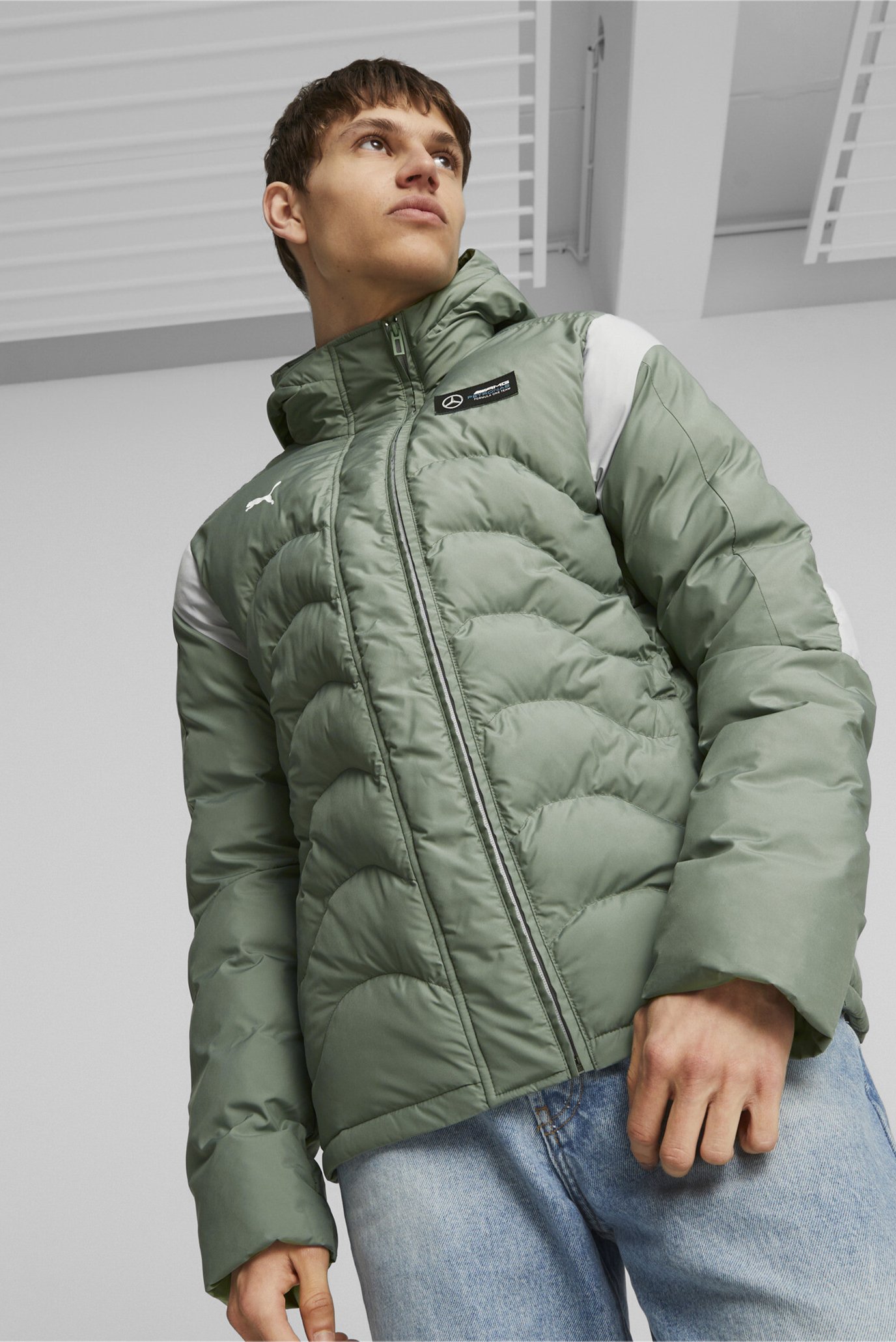 Mercedes padded jacket hotsell