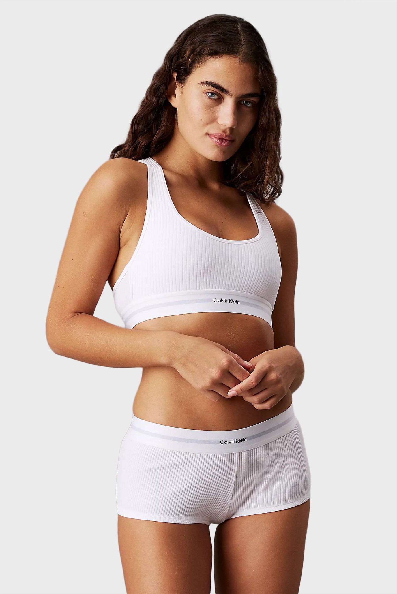 Женские белые трусики BOYSHORT Белый L Calvin Klein LV00QF8024 Женские белые трусики BOYSHORT Белый L Calvin Klein LV00QF8024