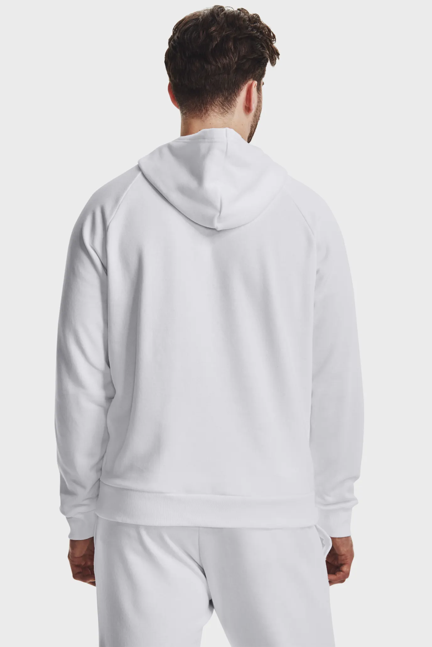 Чоловіче біле худі UA Rival Fleece Hoodie 3