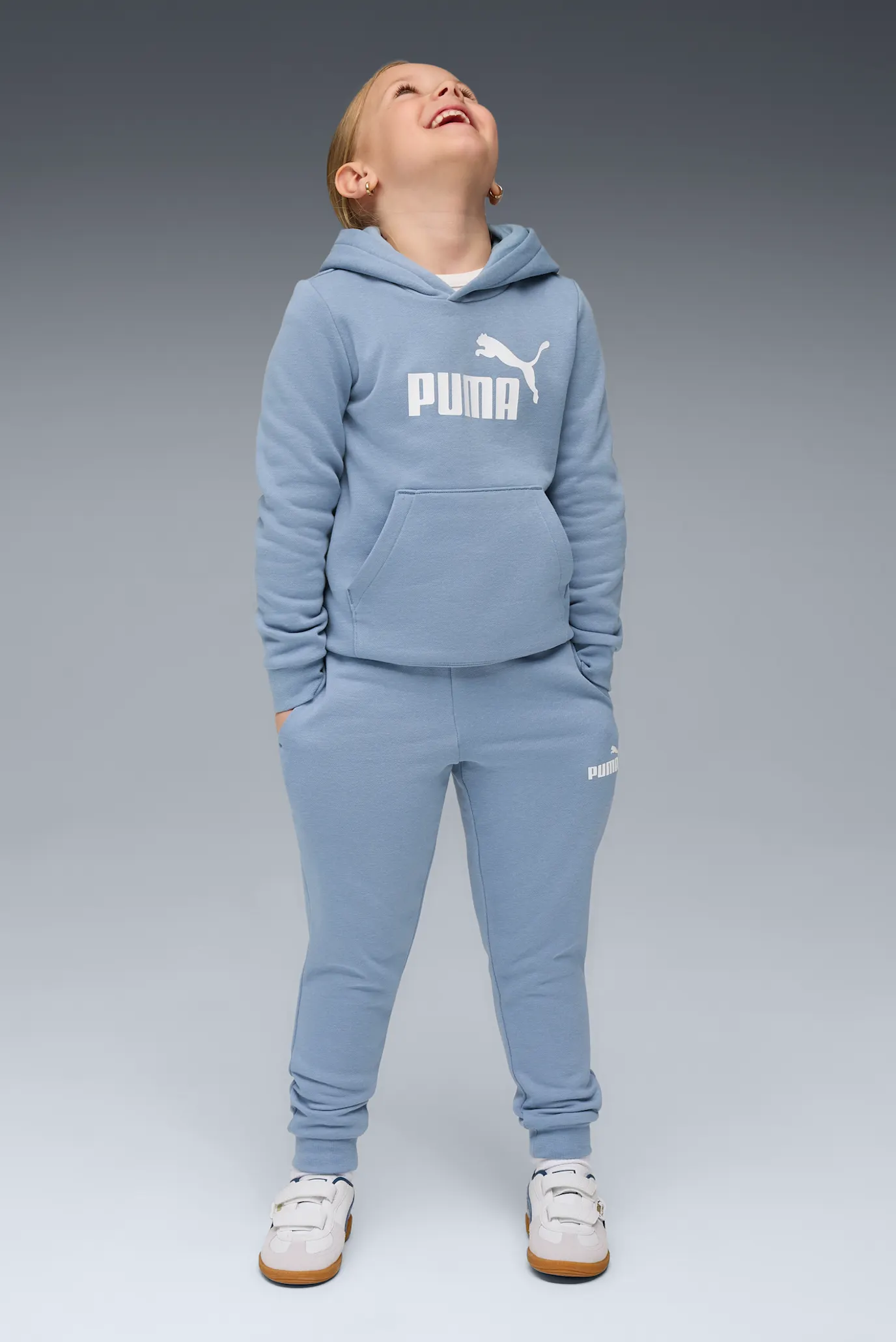 Детский голубой спортивный костюм (худи, брюки) Essentials No.1 Logo Sweat Suit Kids 3