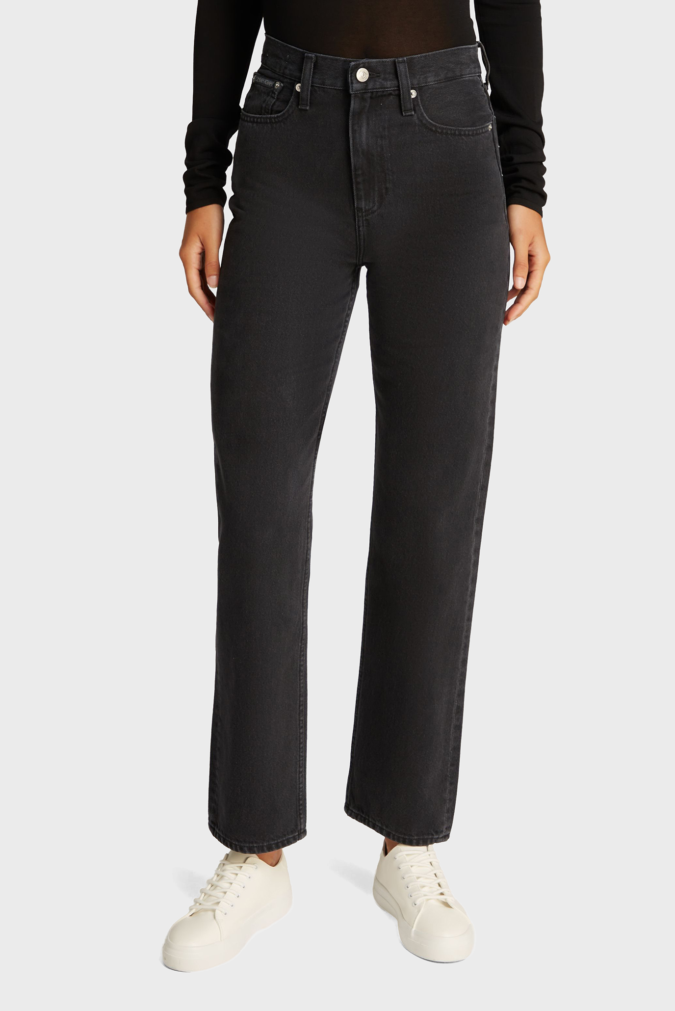Женские черные джинсы HIGH RISE STRAIGHT Черный 25-30 Calvin Klein Jeans J20J224505 Женские черные джинсы HIGH RISE STRAIGHT Черный 25-30 Calvin Klein Jeans J20J224505