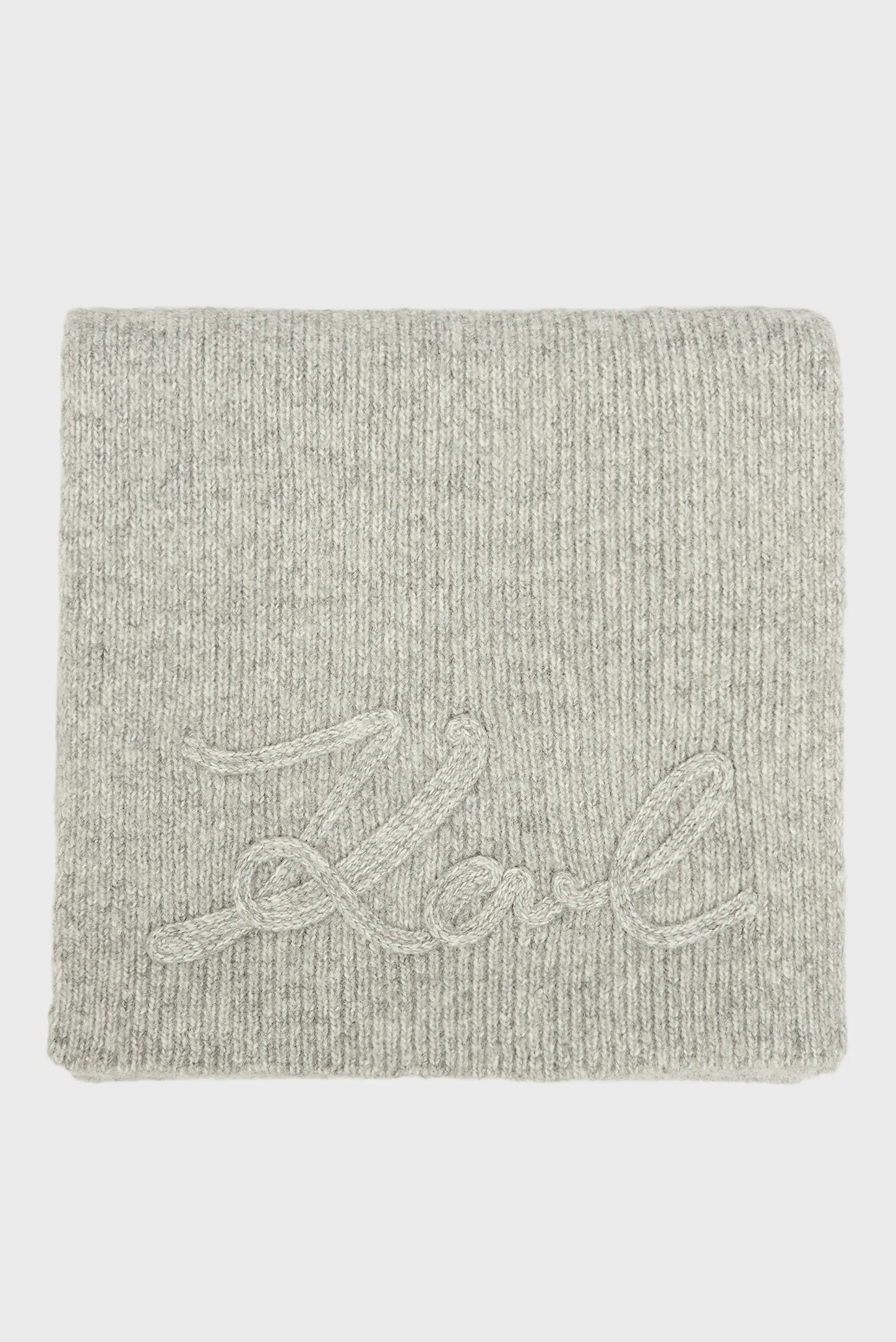 Женский серый шарф crochet 2