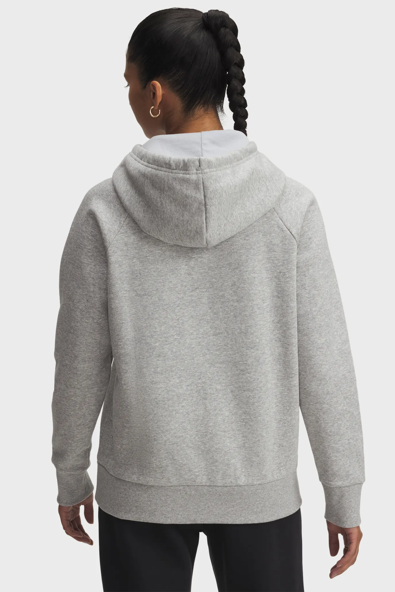 Жіноче сіре худі UA Rival Flc Shimmer Hdy 3