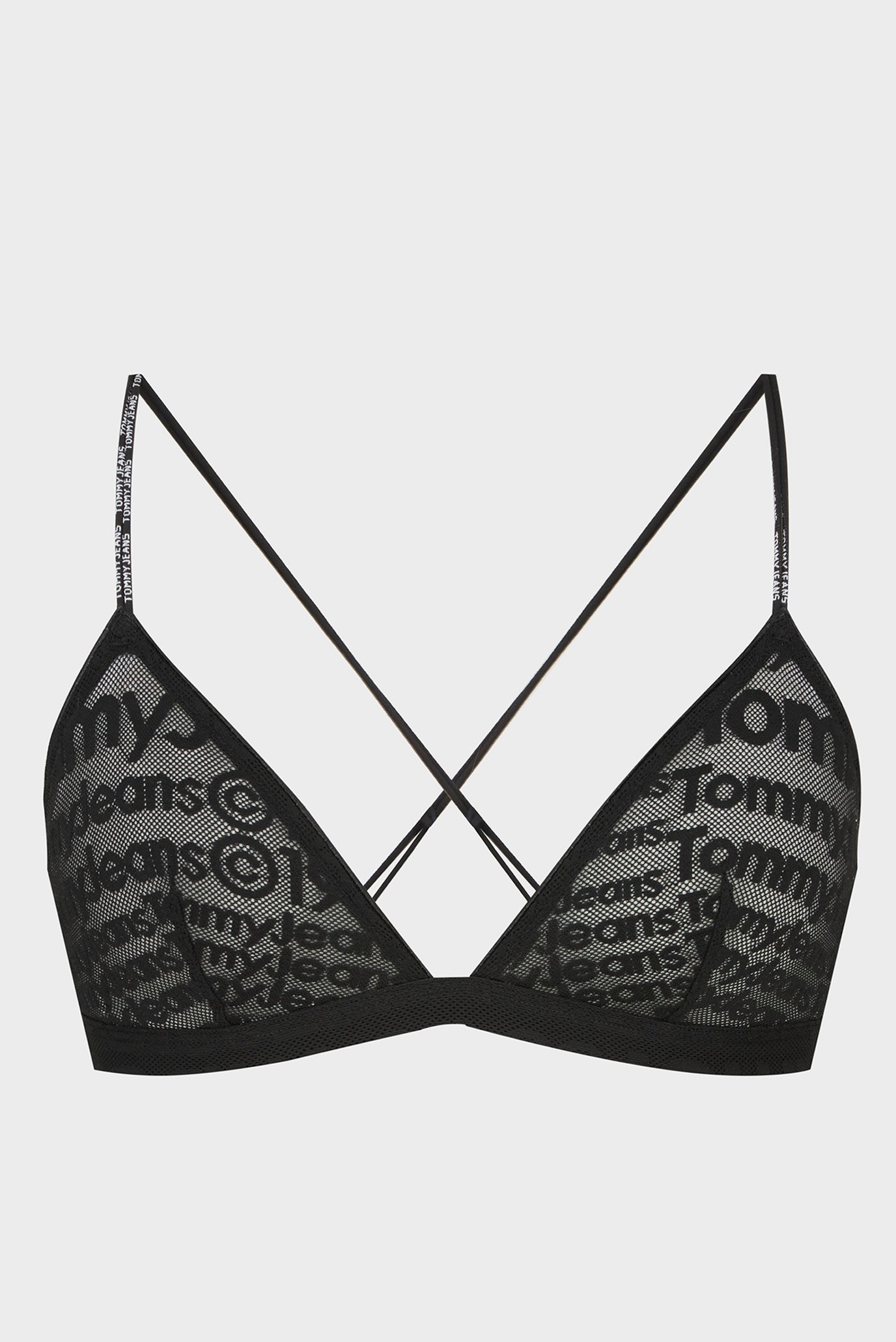 Женский черный бюстгальтер UNLINED TRIANGLE BRALETTE 1