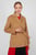 Жіноче коричневе вовняне пальто WOOL BLEND DF HIP
