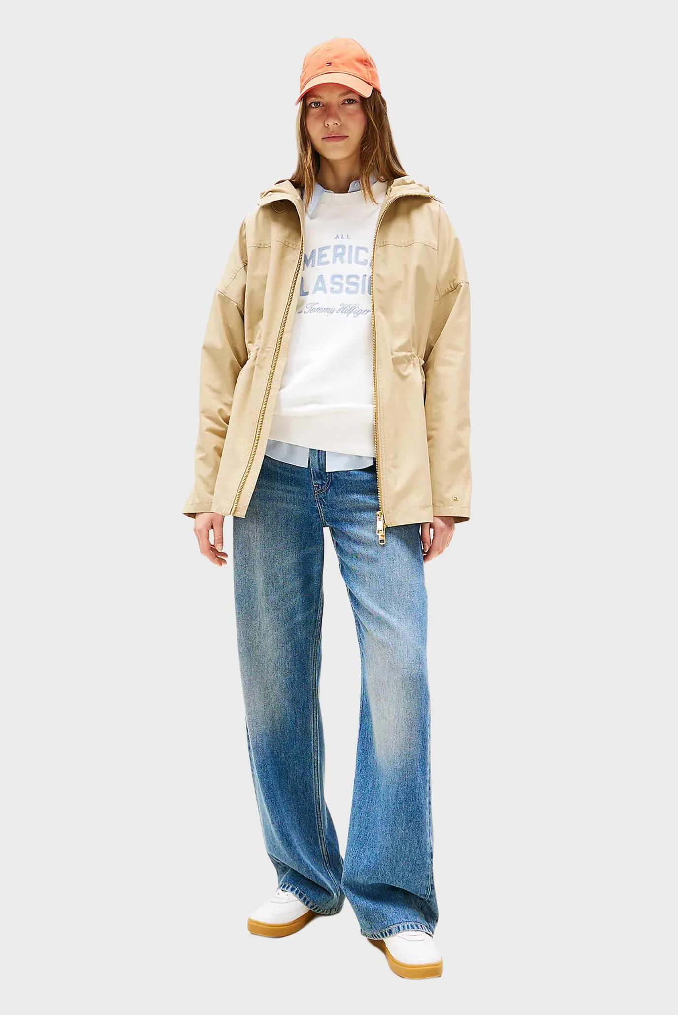 Женская бежевая куртка COTTON NYLON REG 2