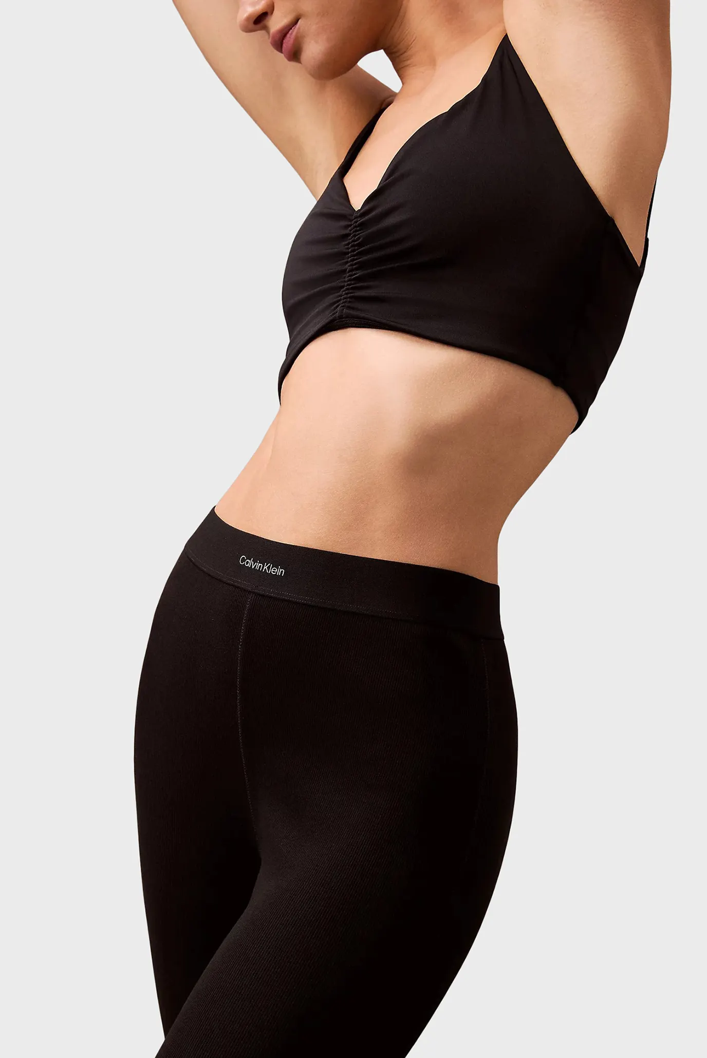 Женские черные леггинсы 2