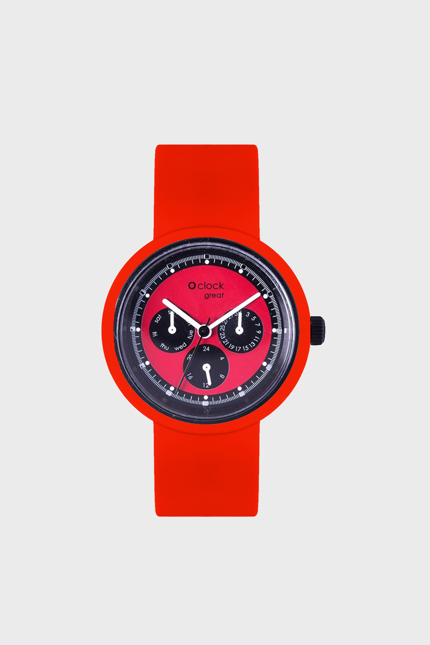 Жіночий червоний годинник O clock Great 1