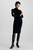 Женское черное шерстяное платье EXTRA FINE WOOL HIGH-NK
