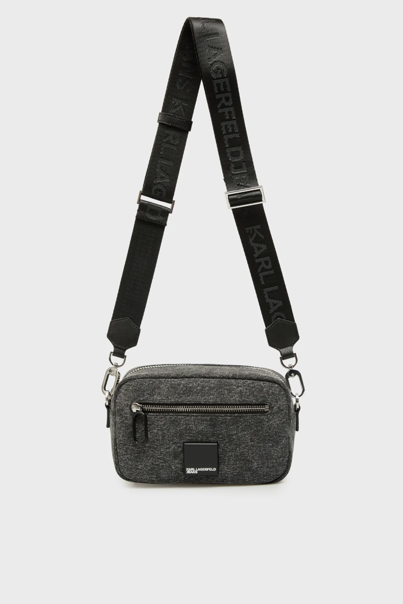 Жіноча темно-сіра джинсова сумка box 6