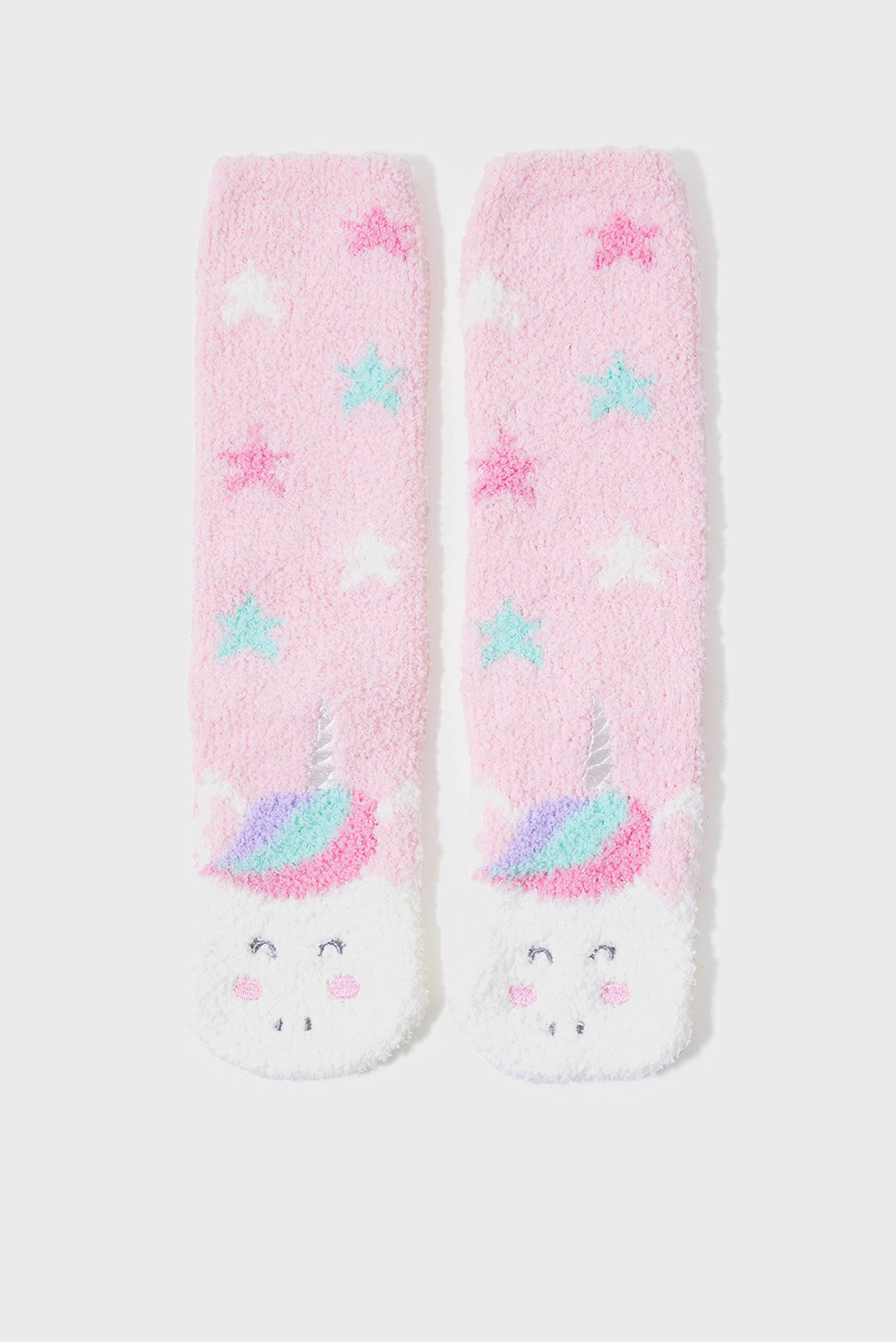 Дитячі рожеві шкарпетки UNICORN SLIPPER SOCK 1