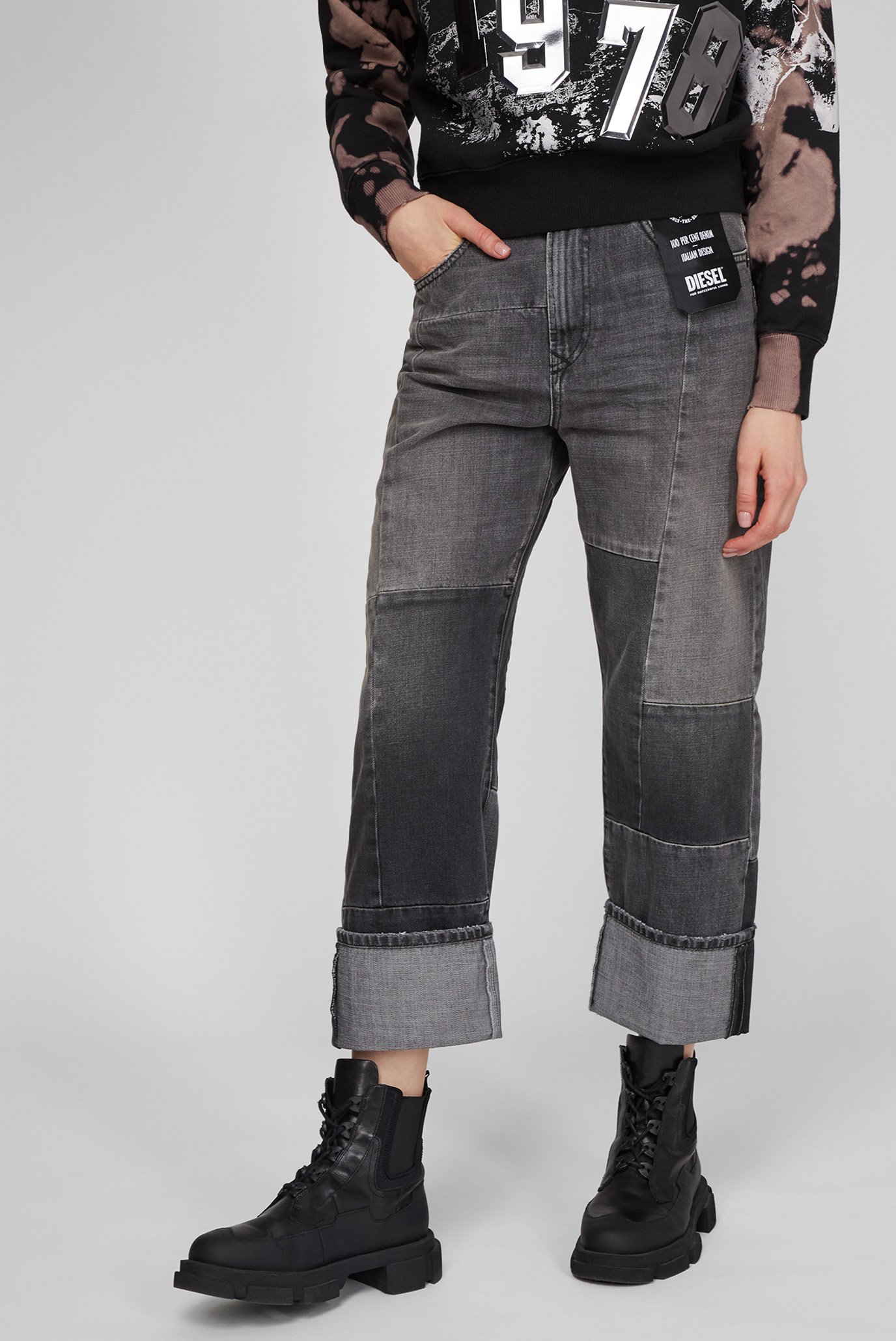 Жіночі сірі джинси D-REGGY-GO 1