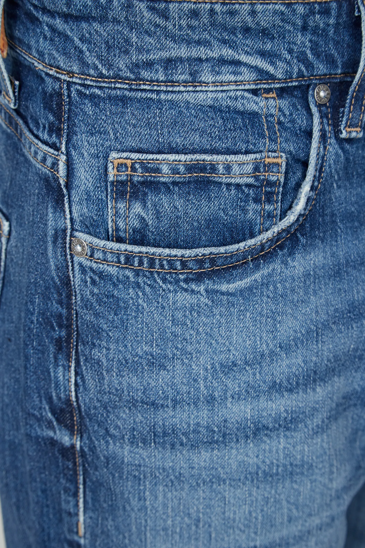 Мужские синие джинсы 4