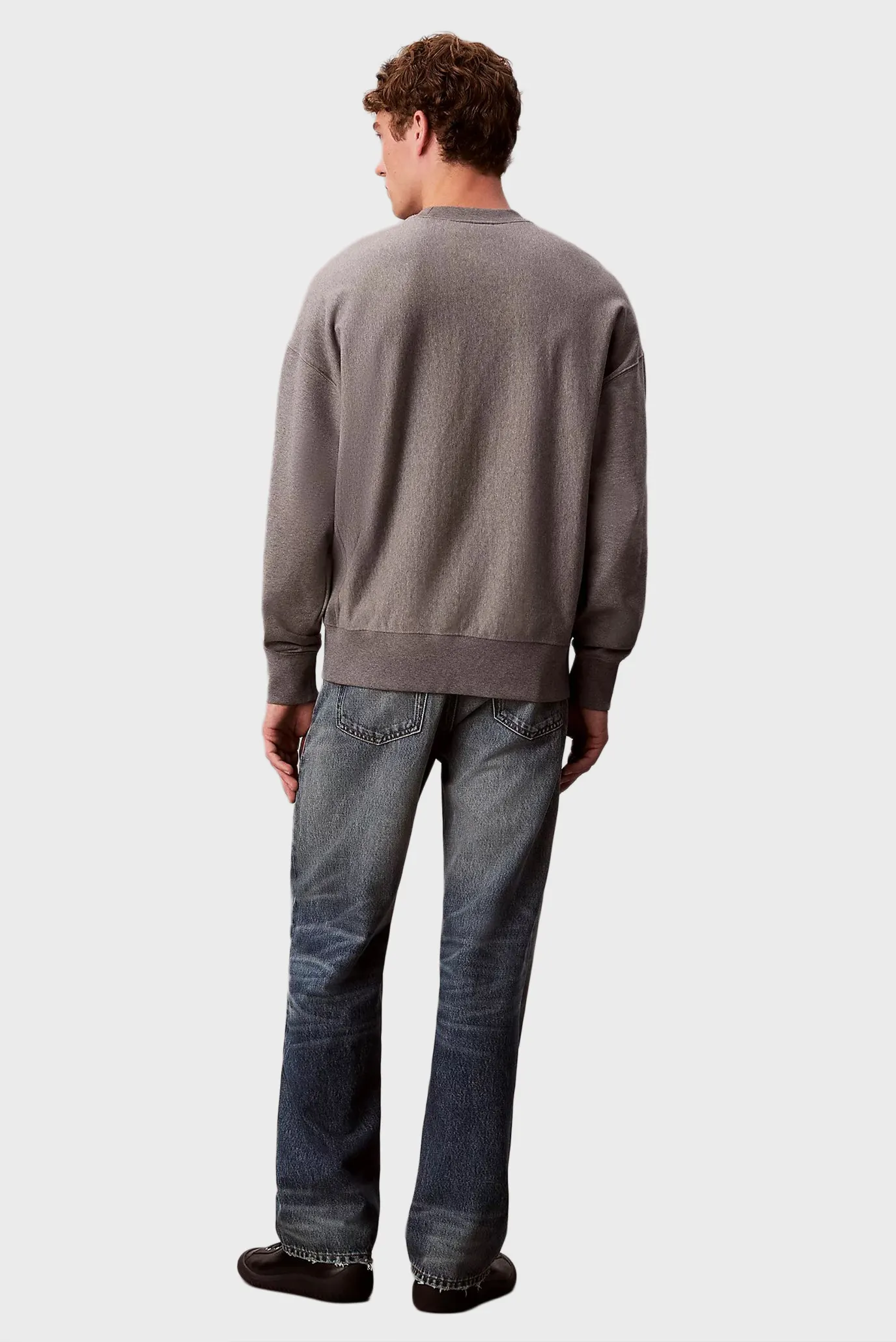 Чоловічий сірий світшот PREMIUM TERRY MONOGRAM 4