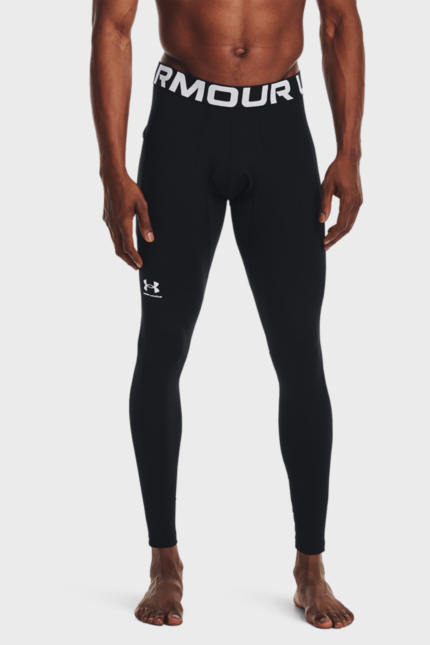 Чоловічі чорні термобрюки UA CG Armour Leggings 1