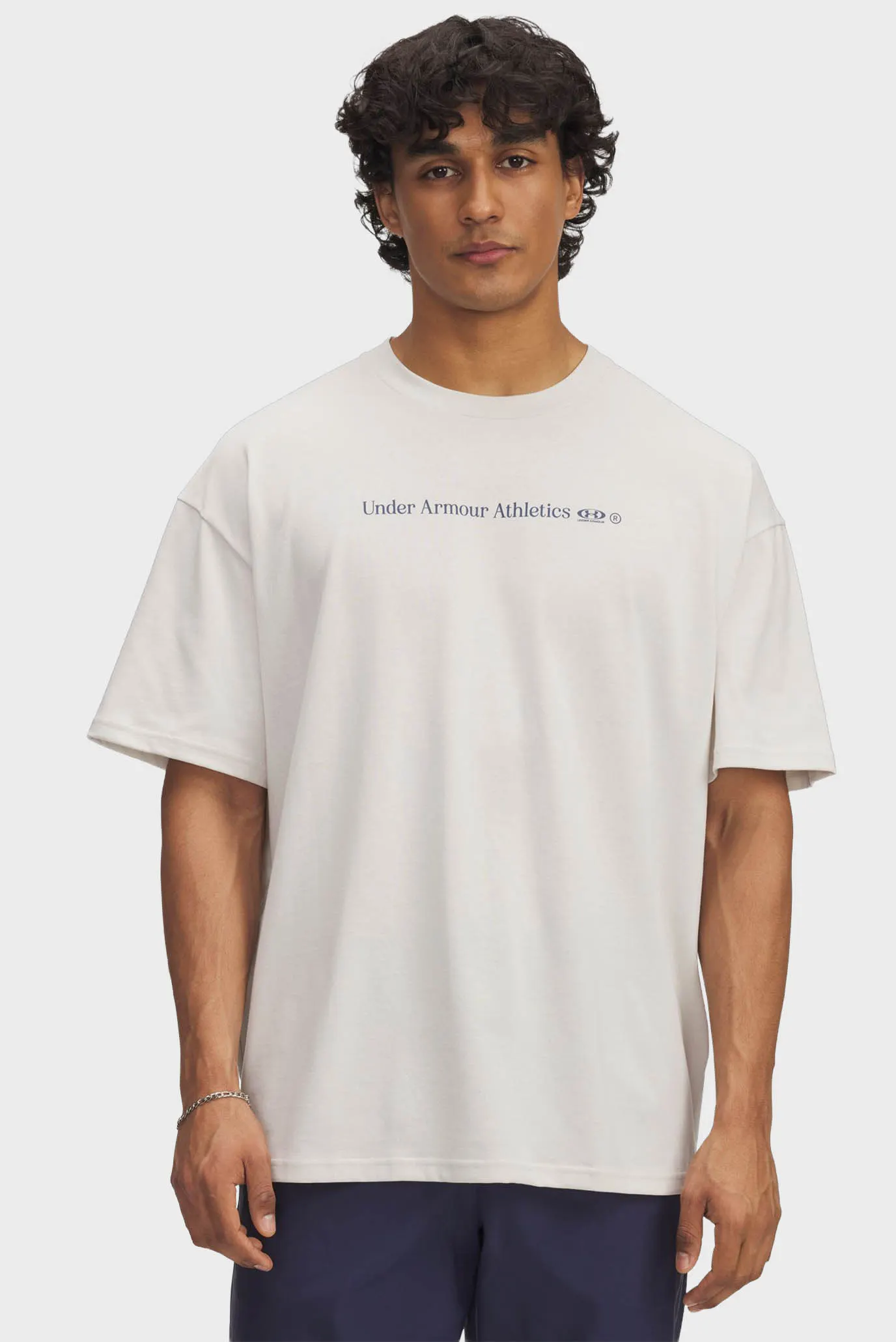 Чоловіча біла футболка UA HWT RUNNING SHOE OS SS 2