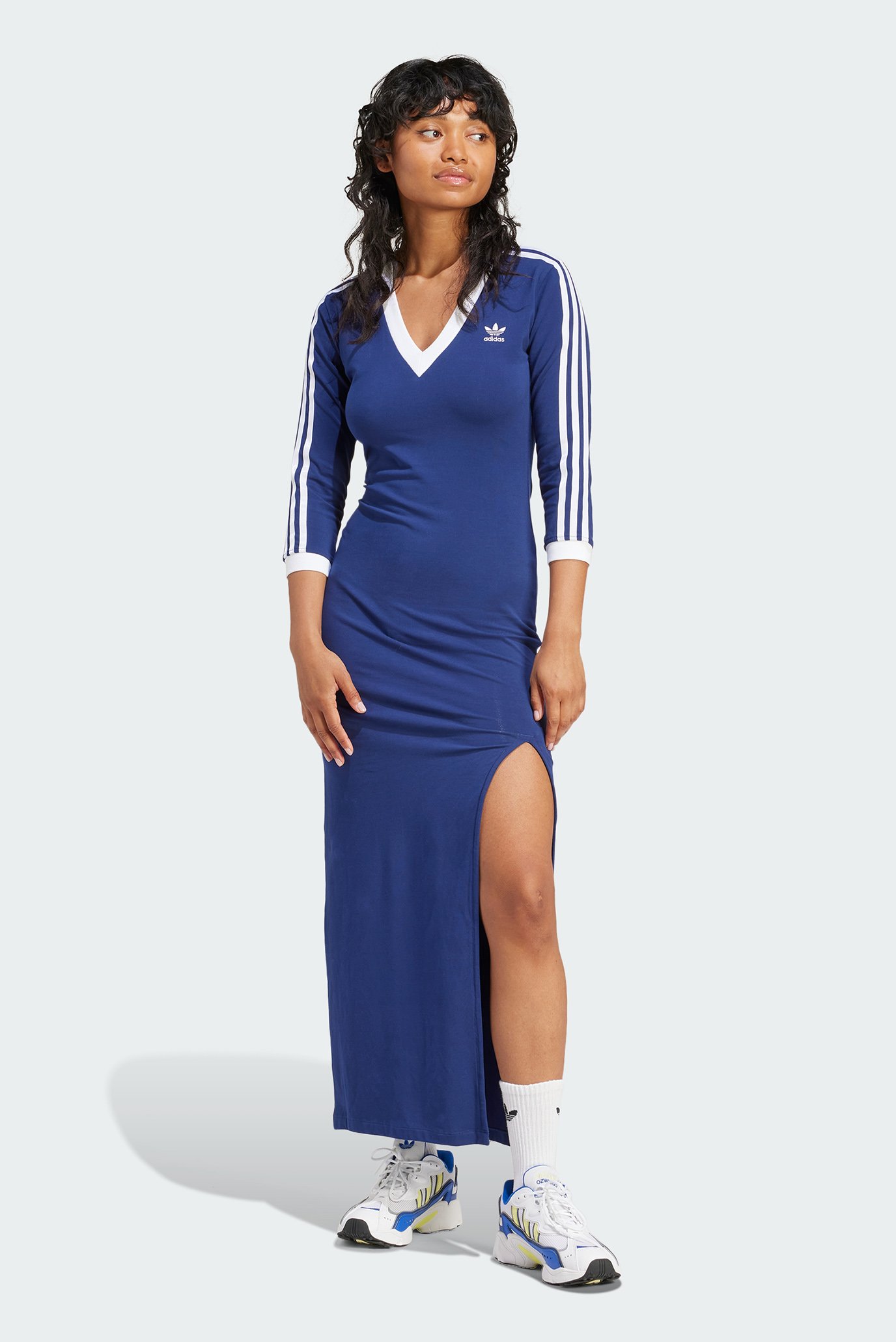 Женское синее платье Adicolor Classics 3-Stripes 1