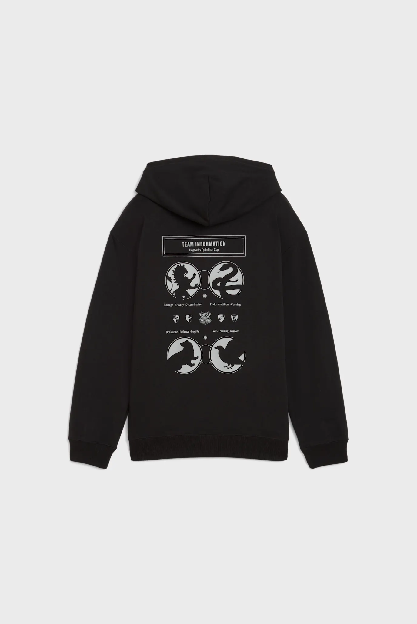 Детское черное худи PUMA x HARRY POTTER Relaxed Graphic Hoodie Youth 5