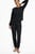 Жіноча чорна піжама з візерунком (світшот, брюки) MERRY