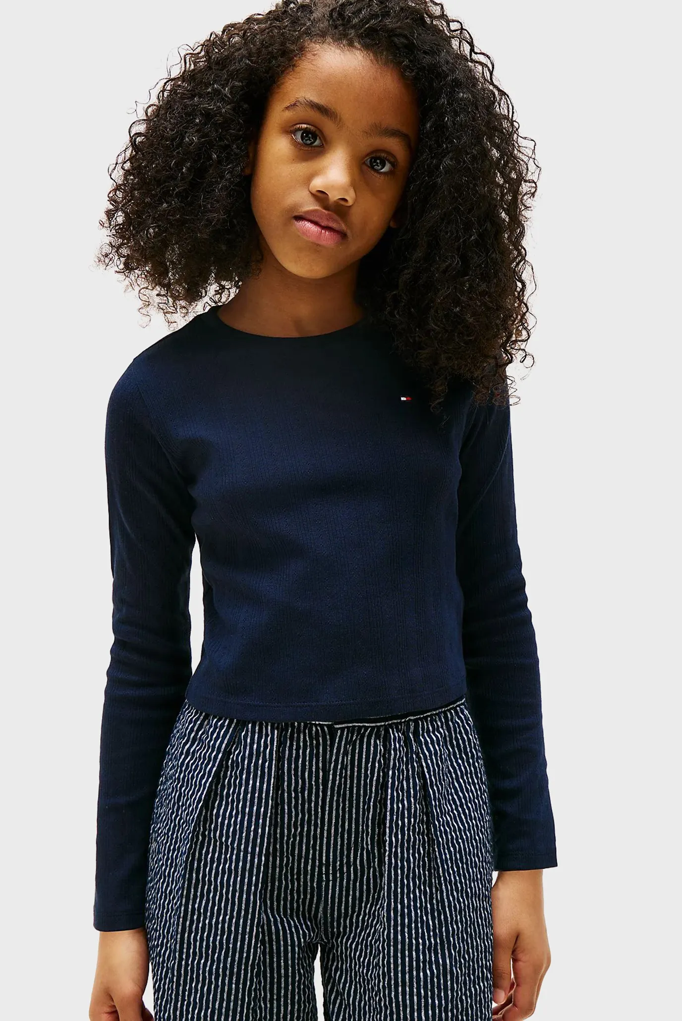 Дитячий темно-синій джемпер POINTELLE 1