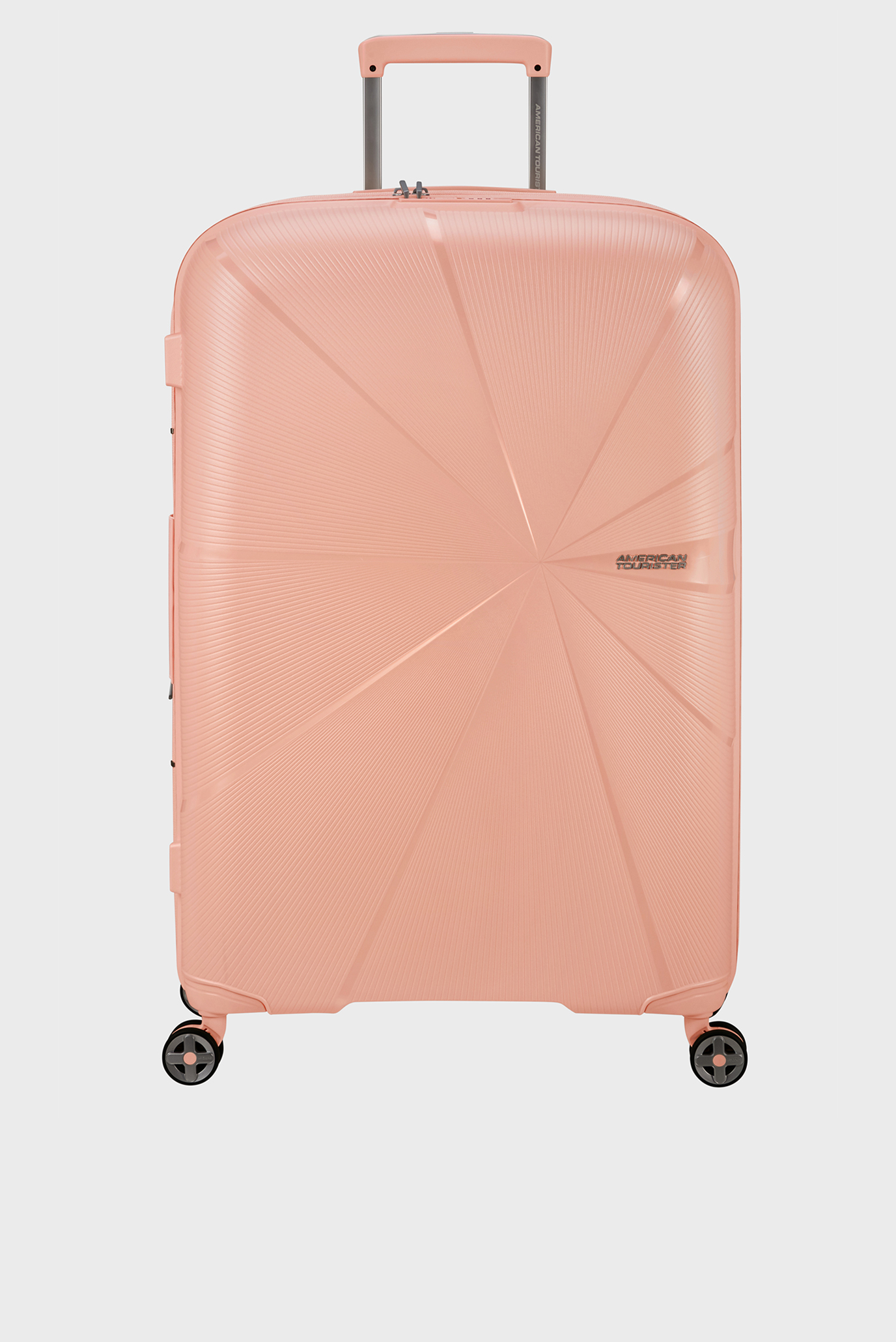 Женский персиковый чемодан 77 см STARVIBE METALLIC PEACH 1