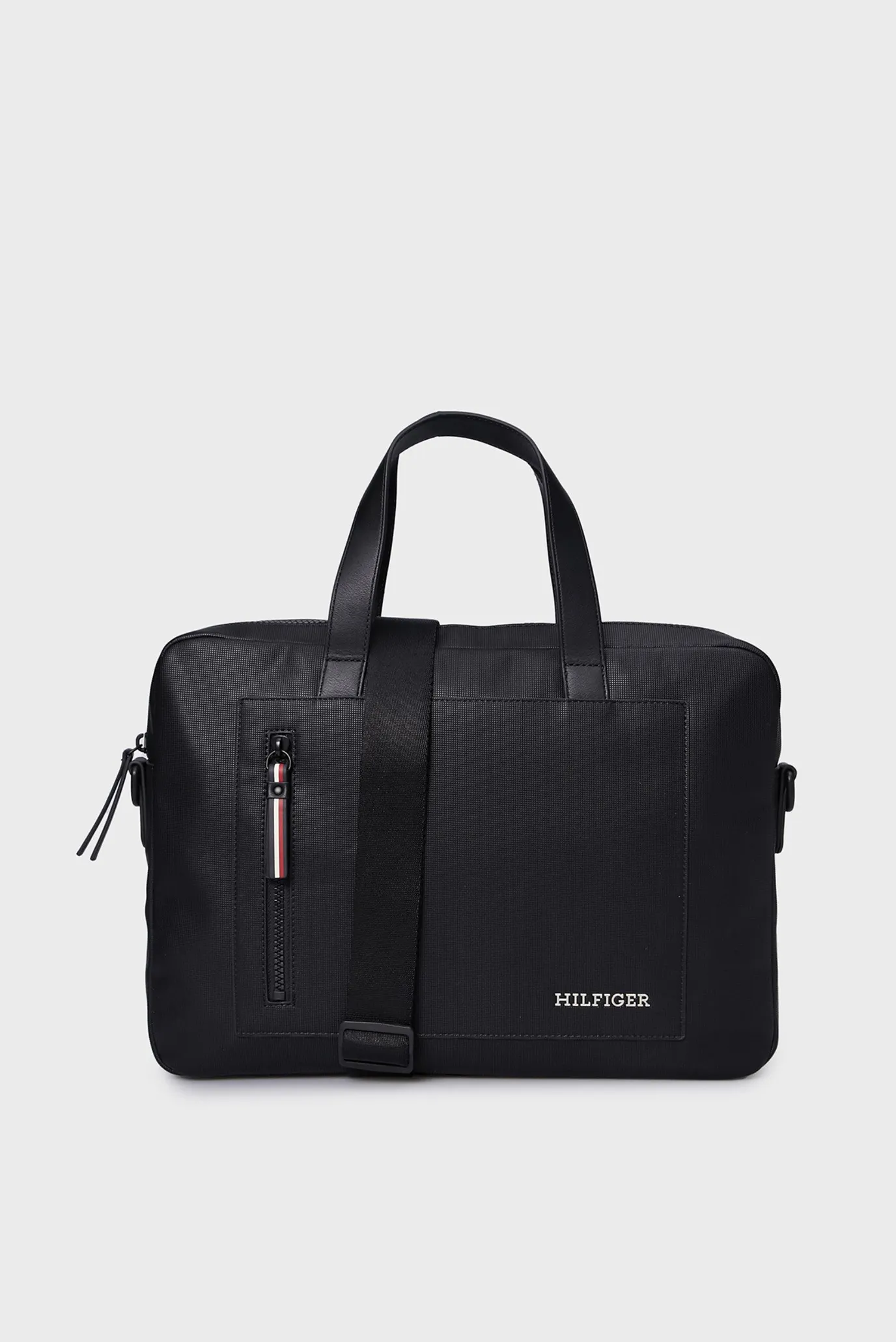 Чоловіча чорна сумка для ноутбука TH PIQUE SLIM COMPUTER BAG 1