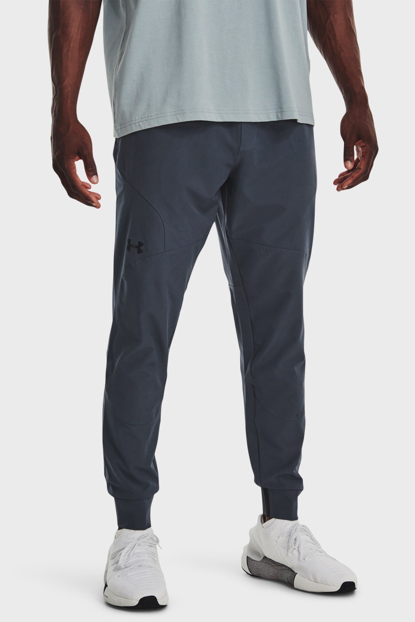 Мужские серые спортивные брюки UA UNSTOPPABLE JOGGERS 1