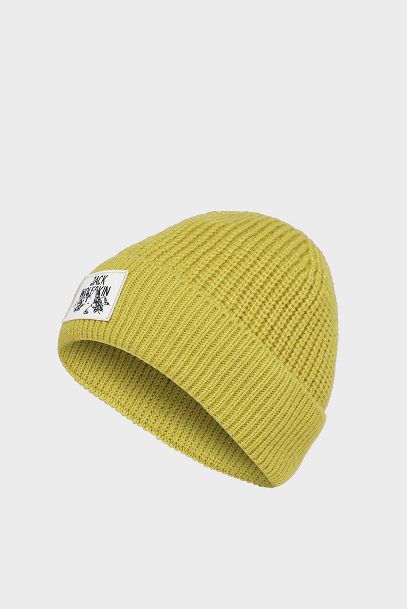 Желтая шапка BADGE BEANIE 1