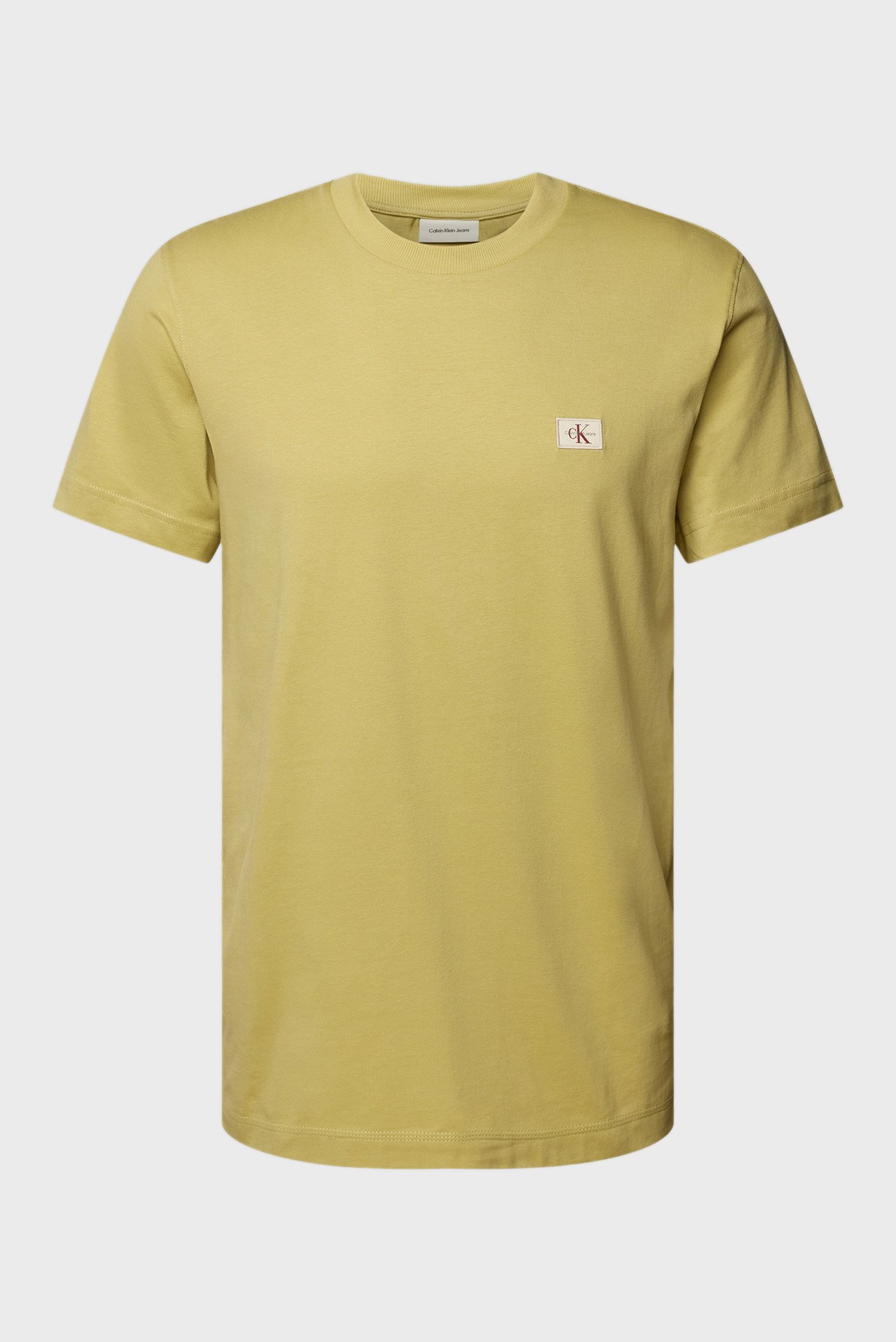 Чоловіча жовта футболка WOVEN LABEL REGULAR TEE 1