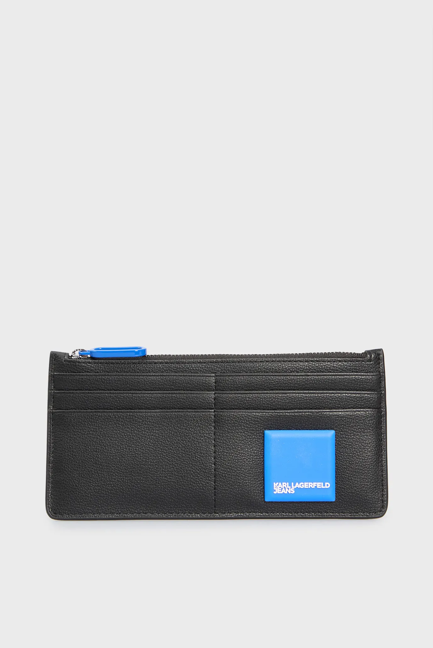 Жіночий чорний гаманець klj box logo xl cardholder 1