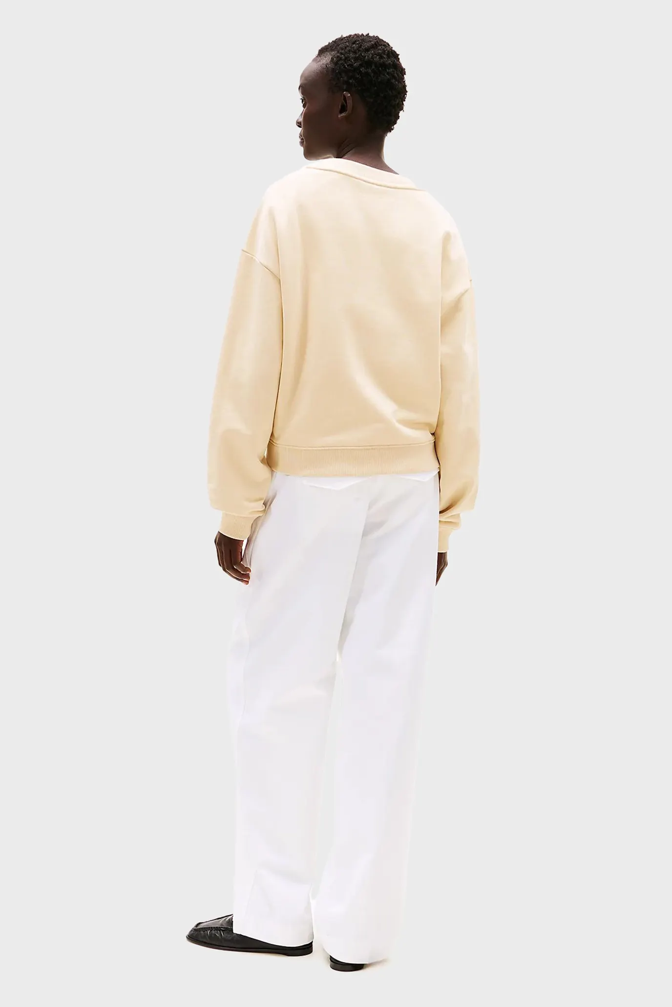 Жіночий жовтий світшот BOXY OUTLINE FLAG 3