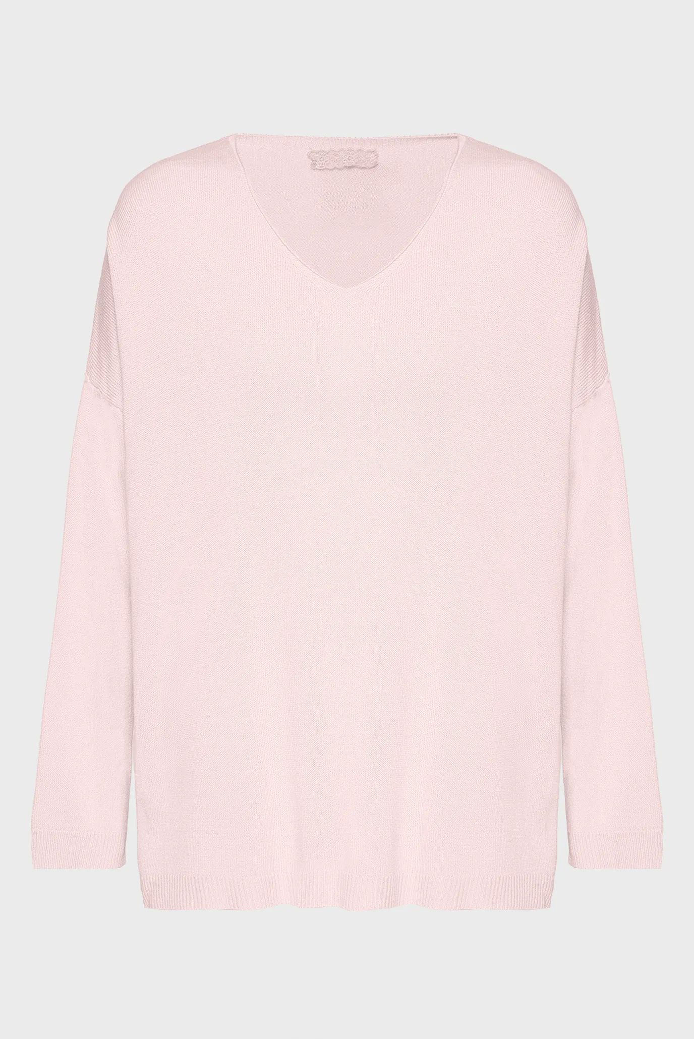 Женский розовый пуловер 1