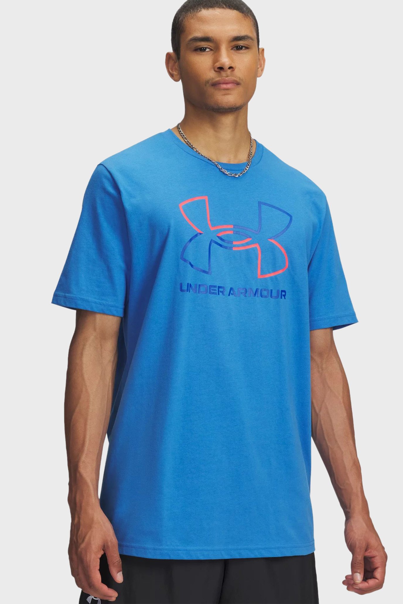 Мужская голубая футболка UA GL FOUNDATION UPDATE SS Голубой XXL Under Armour 1382915-402 Мужская голубая футболка UA GL FOUNDATION UPDATE SS Голубой XXL Under Armour 1382915-402