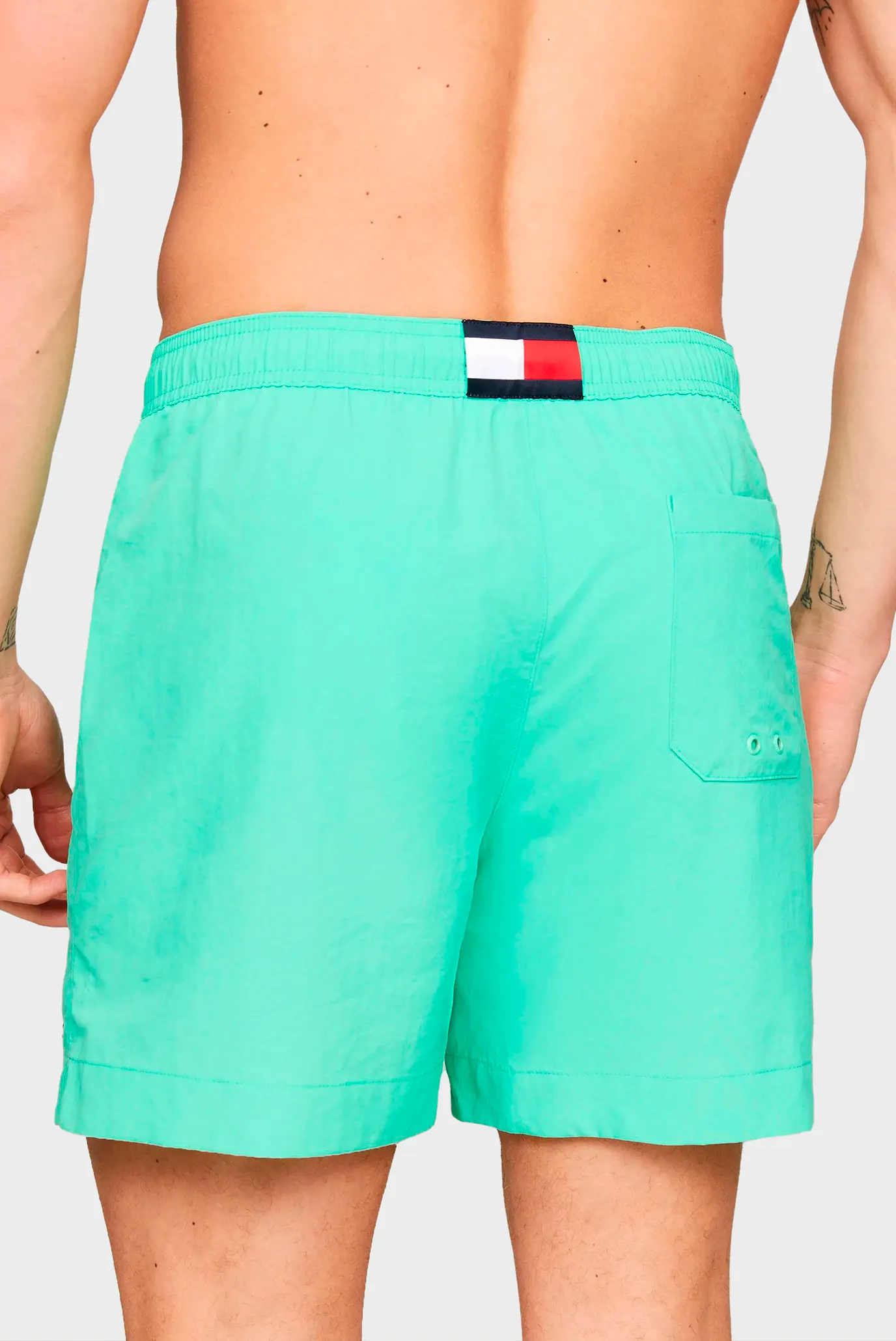 Мужские бирюзовые плавательные шорты MEDIUM DRAWSTRING 2