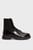 Чоловічі чорні шкіряні черевики ALABHAMA / D-ALABHAMA