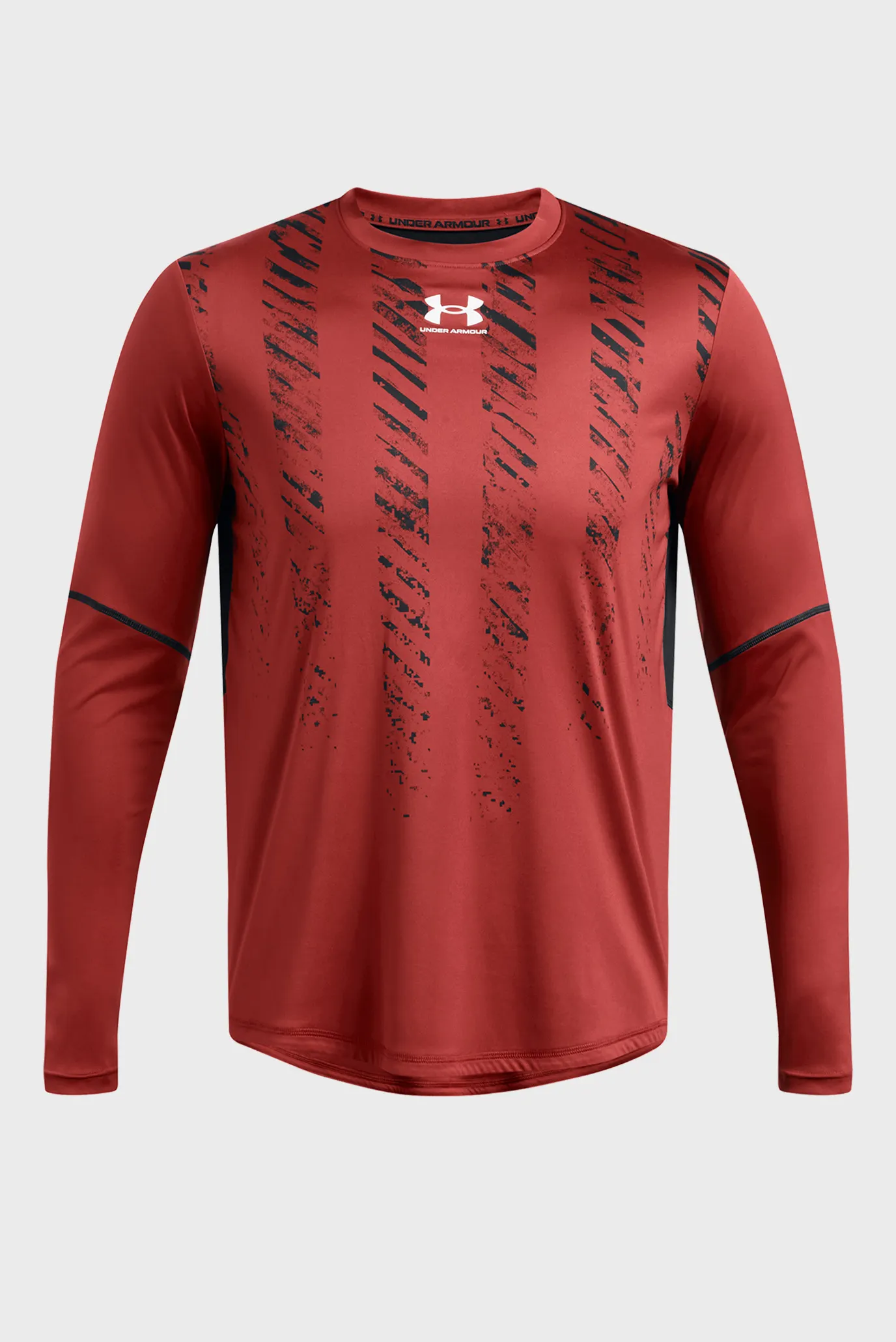 Чоловічий червоний лонгслів UA M's Ch. Pro LS Jersey 3