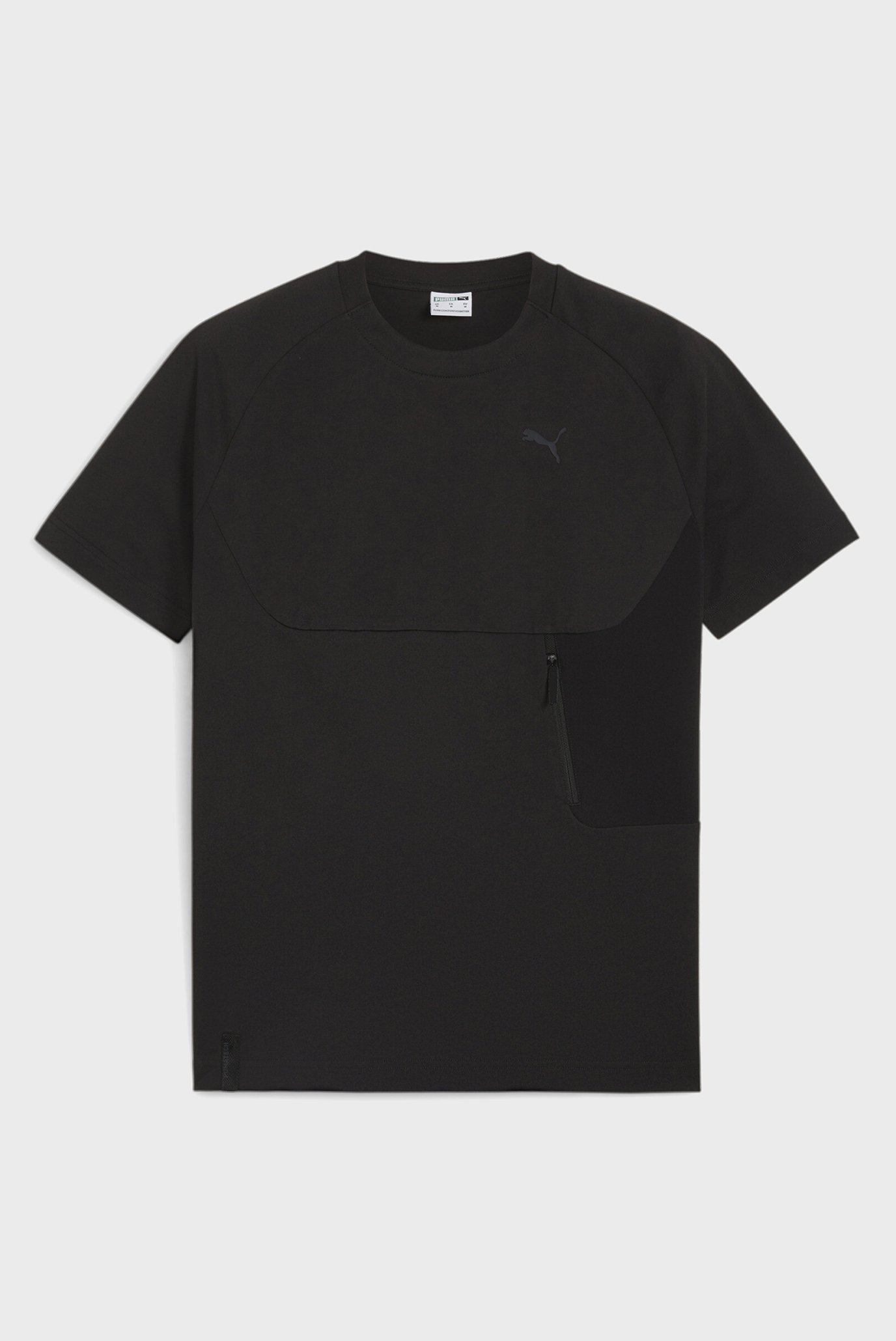 Чоловіча чорна футболка PUMATECH Men's Pocket Tee 1