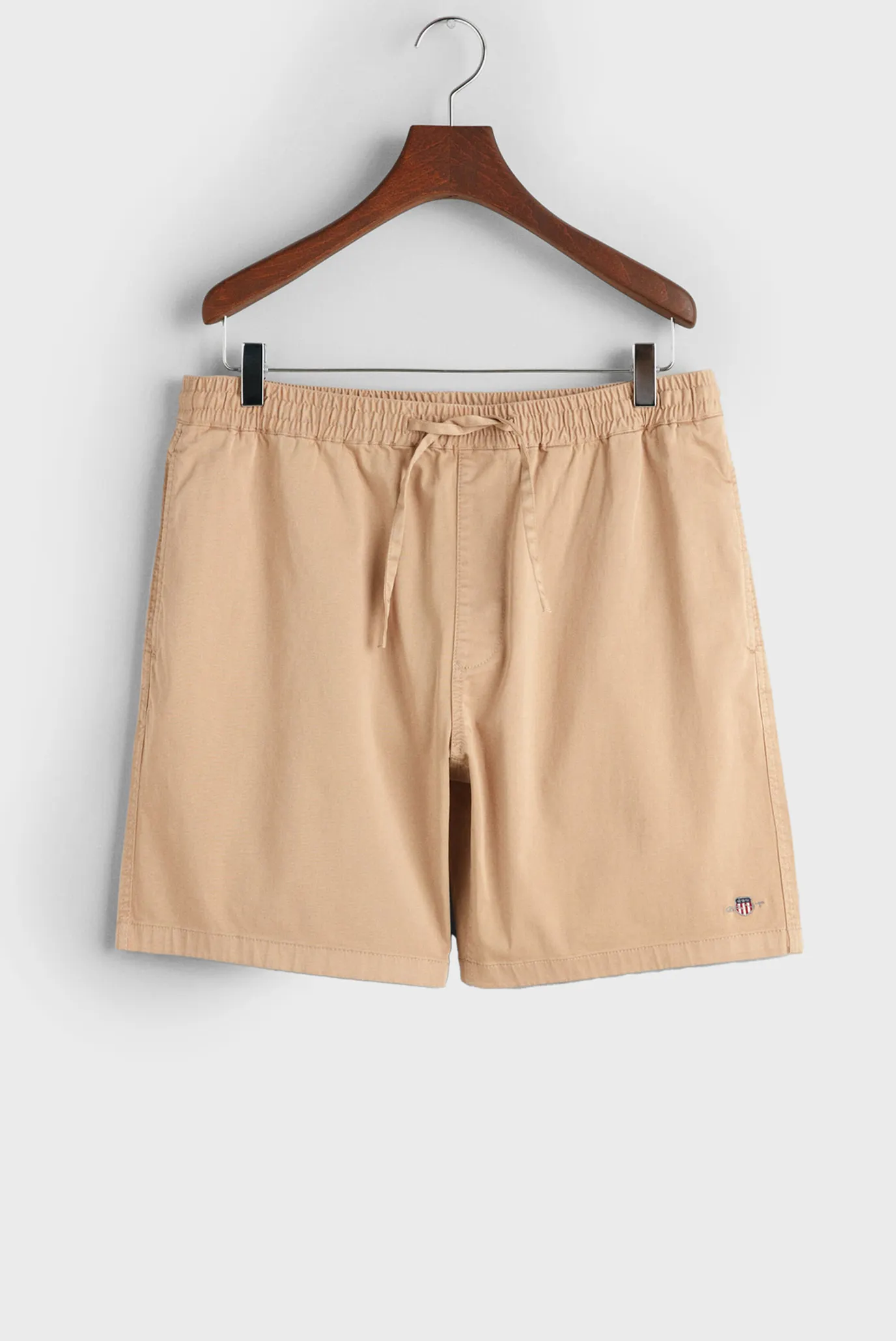Мужские бежевые шорты DRAWSTRING LOGO 7