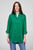 Женская зеленая льняная рубашка