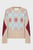 Жіночий бежевий вовняний светр з візерунком SUPERFINE ARGYLE